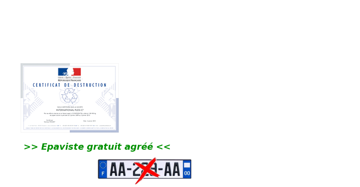 certificat de destruction